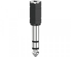 STEREO adapter dugó, 6.3 jack 6.3 dad to 3.5 jack 3.5 mum, fekete , Lumberg - Img 4