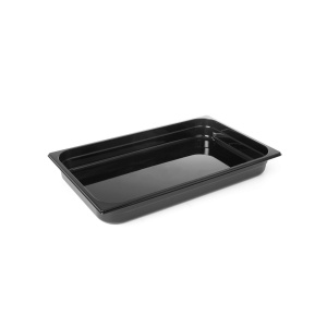 Tava profesionala Gastronorm 1/1 policarbonat negru 530x325x150H mm 21 litri Hendi rezistent la temperaturi de la -40 C pana la 110 C