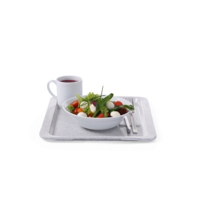 Tava servire dreptunghiulara, GN 1/2 (26.5 x 32.5 cm), Hendi, din plastic imitatie granit, potrivita sipt uz profesional - Img 2