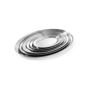 Tava servire ovala, 50x35 cm, din inox, Hendi - Img 2