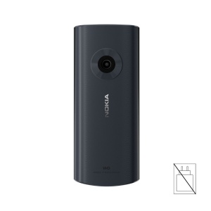 Telefon Nokia 110 Dual SIM 4G, model 2024, radio FM, player muzica, culoarea Midnight Blue - Img 3
