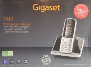Telefon telefonie fixa, portabil, afisaj LCD Color, posibilitate conectare casca bluetooth, Gigaset S810 - Img 4
