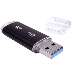 USB Flash Drive SP, Blaze B02, 3.2, 64GB, Negru "SP064GBUF3B02V1K"