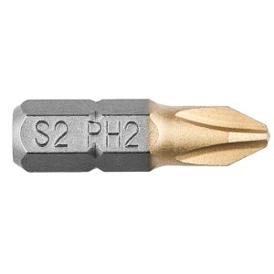 Varf[ bit] pentru surubelnita electrica PH2, 25mm, 1/4 ", 2 buc ,