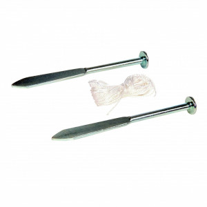 Vezető / igazító eszköz építőiparhoz, falazáshoz, Silverline Heavy Duty Line Pins 2dbk