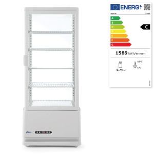 Vitrina frigorifica de prezentare 98 L alba - 397x444x(H)1100mm - Img 2