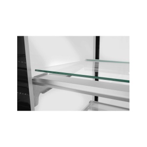 Vitrina frigorifica de prezentare interval temp. 2/6?C, corp inox, 300 litri, 480 W ARKTIC by Hendi, 915x675x(H)1210 mm, Clasa energetica C - Img 2