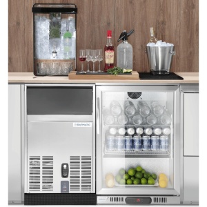 Vitrina frigorifica pentru bar Candour cu o singură, 103 litri, oțel inoxidabil, Barmatic - Img 2