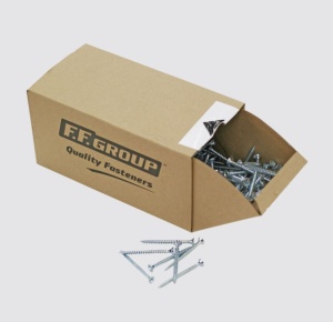 1000 darabos készlet horganyzott horganyzott bútorcsavarok, DIN7505, PZ2, 3,5 x 16mm, F.F. Group - Img 2