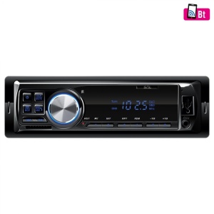 1DIN autós lejátszó, rádió, bluetooth, USB, SD kártya, aux, 4 x 45W, távirányító, kék fény, Sal