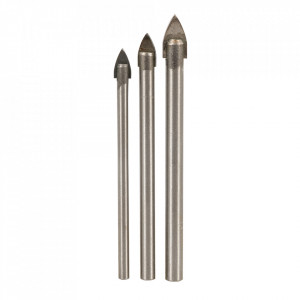 3 darabos vágókészlet, üveg, kerámia, 5, 6, 8 mm, Silverline - Img 2