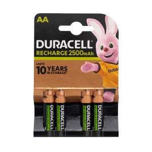 4 baterii reîncărcabile Duracell AA 2500