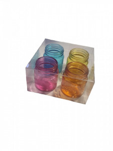 4 darabos felespohár készlet shot tip jar, többszínű, Shots modell, 75ml, 5.5 x 4cm, George Home - Img 8