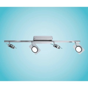 Aplica premium, aplicare pe perete / tavan, 4 spoturi LED SMD incluse, 30W, lumina calda de zi, Eglo 91635 - Img 3