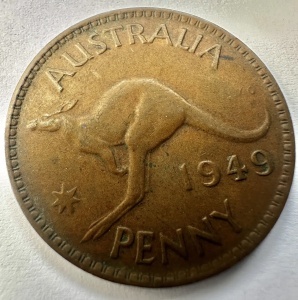AUSTRALIA - GEORGE VI - ONE PENNY 1949