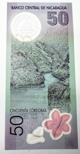 Bancnota Nicaragua - 50 Cordobas - Comemorativa - Img 2