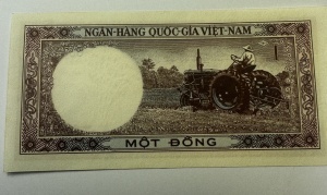 Bancnota - Vietnamul de Sud - 1 Dong ( 1964-1967 ) - Img 2