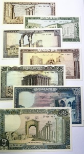 Bancnote - Liban - Set Complet 1/5/10/25/50/100/250 Livres ( 1964-1988 )