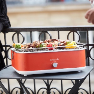 Barbecook BC-ELE-1001 E-Carlo grătar electric de masă, roșu, 42,5x33x16,5cm - Img 2