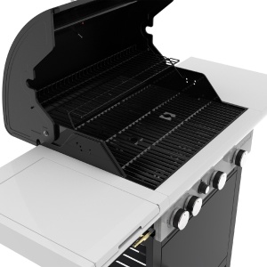 Barbecook BC-GAS-2003 Spring 3212 grătar pe gaz cu depozitare, arzător lateral, 133x57x115cm - Img 3