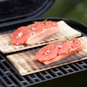 Barbecook BC-SMO-5013 Set de 2 afumătoare din lemn de arin, 30x14x0,4cm - Img 2