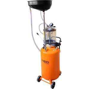 Bazin de ulei pneumatic mobil cu rezervor de control