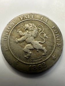 Belgia - 5 Centimes 1862 - Leopold I - Img 3