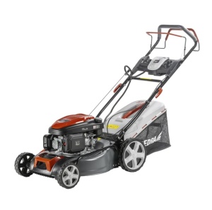 Benzinmotoros fűnyíró benzinmotorral, benzinmotor, elektromos indítás, önjáró, 166cm3, penge 46cm, Dedra