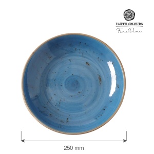 Bol de mica adancime albastru, 250 mm Fine Dine - Img 2