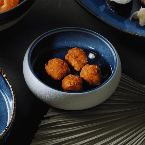 Bol Goro White Blue 140mm, 450 ml Fine Dine - Img 2