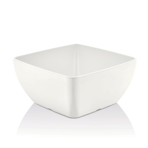 Bol pătrat din melamină, alb, 125x125x(h)65 mm Fine Dine - Img 1