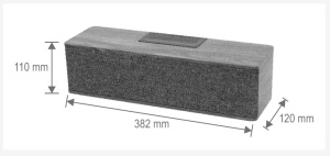 Boxa bluetooth incinta lemn, ideala birou, living, sunet clar, 10W, SAL RRT7 - Img 2