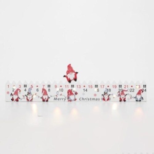 Calendar de Advent cu LED-uri, din lemn - Img 1