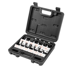 Cap freza, carburas, prindere 8 mm, 12 buc -set