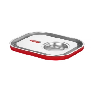 Capac pentru recipiente GN cu margine din silicon, HENDI, Kitchen Line, GN 1/2, 265x325mm