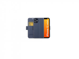 Carcasa telefon flip pentru Apple Iphone 12 mini 5.4" 2020, albastru inchis, Holidi - Img 3