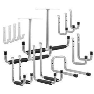 Carlige/agatatoare scule de garaj, de garaj, set 16 buc.