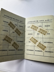 Carnet de membru al Consiliului Central al Sindicatelor din Republica Populară Romînă (RPR) - Img 3