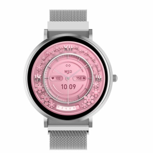 Ceas Smartwatch Denver SWC-394S Silver, Ecran AMOLED 1.32", curea metalica, Bluetooth Calling, autonomie pana la 5 zile - Img 2
