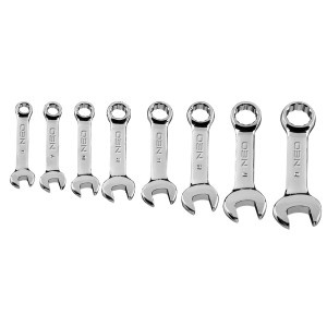 Chei combinate scurte 8-19 mm, set 8 buc