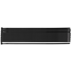 Coliere plastic EXTREME 9,0 × 550 mm, negru, 50 buc.