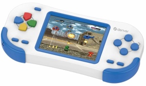 Consola retro portabila jocuri 8bit, alimentare baterii 3 x AAA, 200 jocuri incluse, ecran LCD Color 2.8", Denver - Img 9