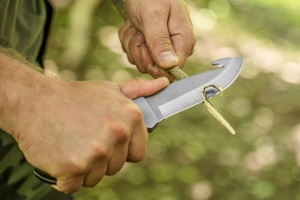 Cutit supravietuire, 24cm, teaca completa, Neo - Img 5
