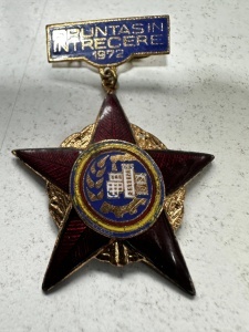 DECORATIE - FRUNTAȘ ÎN ÎNTRECEREA SOCIALISTĂ – 1972