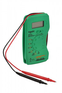 Digitális multiméter, 2-300v, 200mA, Schneider Electric