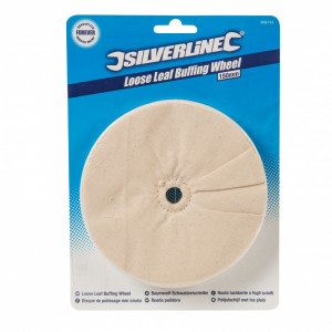 Disc bumbac pentru slefuitor de banc, 40 foi bumbac suprapuse, 150mm, Silverline - Img 1