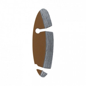 Disc diamantat cu segmente, beton , tigla , marmura, 125x22.2mm, Dedra - Img 2