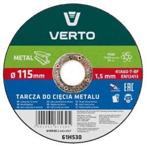 Disc taiere, pentru metal 115x1.5x22mm,