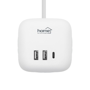 Distribuitor cub, comutator, 3 prize 16A 250V~, 1,5m 3G1,0 mm2 H05VV-F, kapcsoló, 2xUSB-A, 1xUSB-C - Img 3