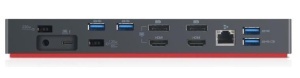 Dokkoló Lenovo ThinkPad Lenovo ThinkPad 40AN modell, 2 x HDMI, 2 x DisplayPort, 5 x USB-A, 2 x USB-C, LAN, 130W-os töltővel, használtan - Img 3